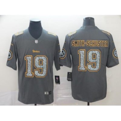 Nike Steelers 19 JuJu Smith Schuster Gray Camo Vapor Untouchable Limited Jersey