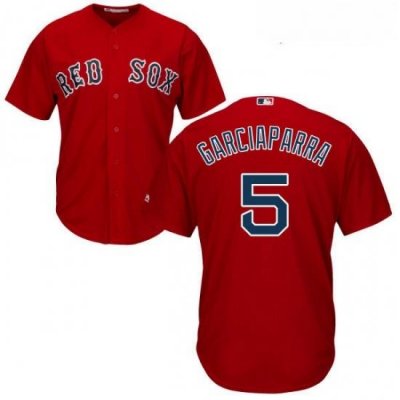 Youth Majestic Boston Red Sox 5 Nomar Garciaparra Authentic Red Alternate Home Cool Base MLB Jersey