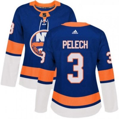 Womens Adidas New York Islanders 3 Adam Pelech Premier Royal Blue Home NHL Jersey