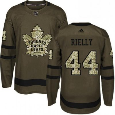 Youth Adidas Toronto Maple Leafs 44 Morgan Rielly Authentic Green Salute to Service NHL Jersey