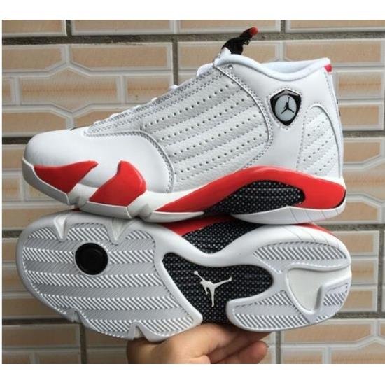 Air Jordan 14 Retro White Red Men Shoes