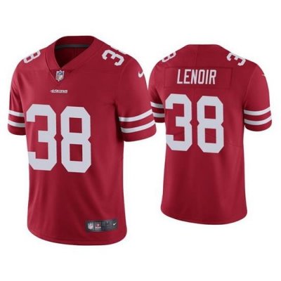 Men San Francisco 49ers 38 Deommodore Lenoir Red Vapor Limited Jersey