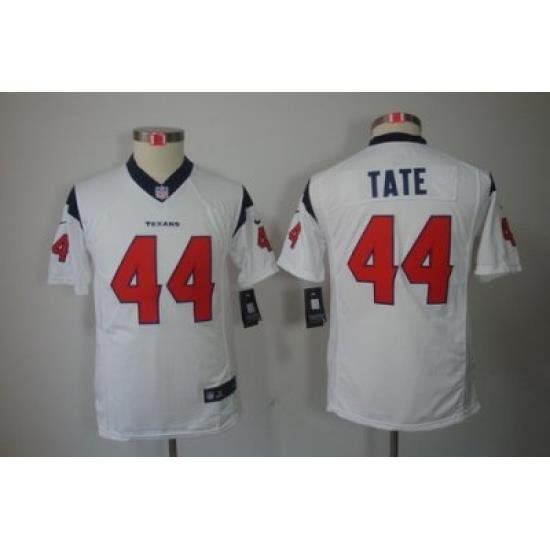 Youth Nike NFL Houston Texans #44 Tate White Color[Youth Limited Jerseys]