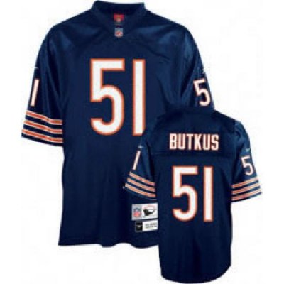 Chicago Bears 51 BUTKUS blue throwback jerseys