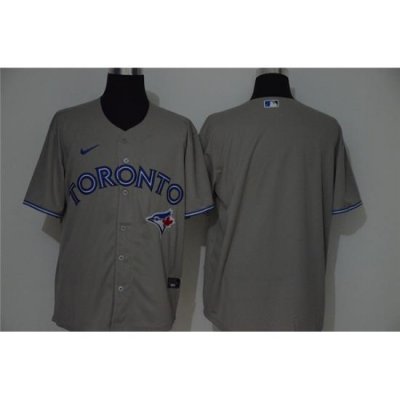 Blue Jays Blank Gray 2020 Nike Cool Base Jersey