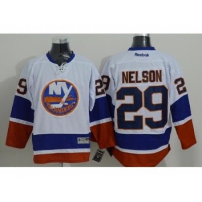 NHL New York Islanders #29 Brock Nelson white jerseys