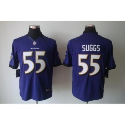 Nike Baltimore Ravens 55 Terrell Suggs Purple Limited NFL Jersey