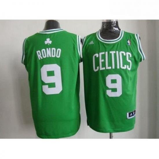 Celtics 9 Rajon Rondo Stitched Green White Number NBA Jersey