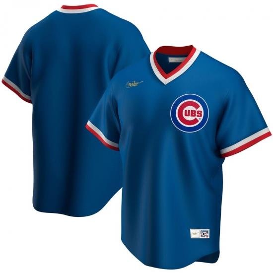 Men Chicago Cubs Nike Road CooperstoWn Collection Team MLB Jersey Royal