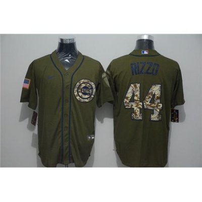 Cubs 44 Anthony Rizzo Olive 2020 Nike Cool Base Jersey