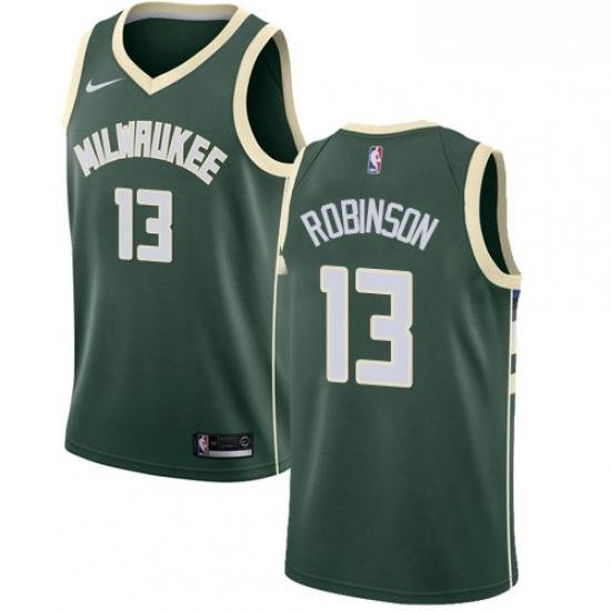 Mens Nike Milwaukee Bucks 13 Glenn Robinson Swingman Green Road NBA Jersey Icon Edition