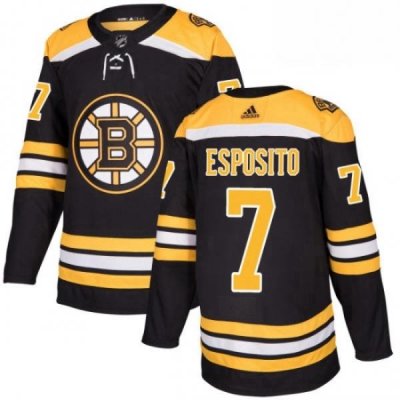 Mens Adidas Boston Bruins 7 Phil Esposito Premier Black Home NHL Jersey