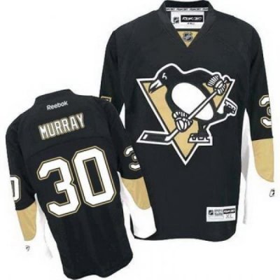 Penguins #30 Matt Murray Black Home Stitched NHL Jersey