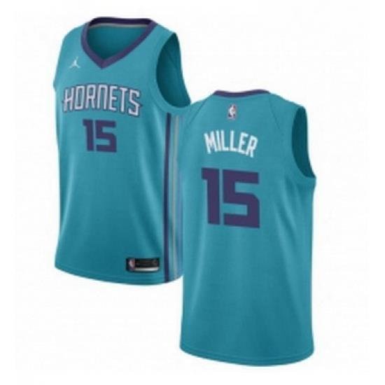 Womens Nike Jordan Charlotte Hornets 15 Percy Miller Authentic Teal NBA Jersey Icon Edition