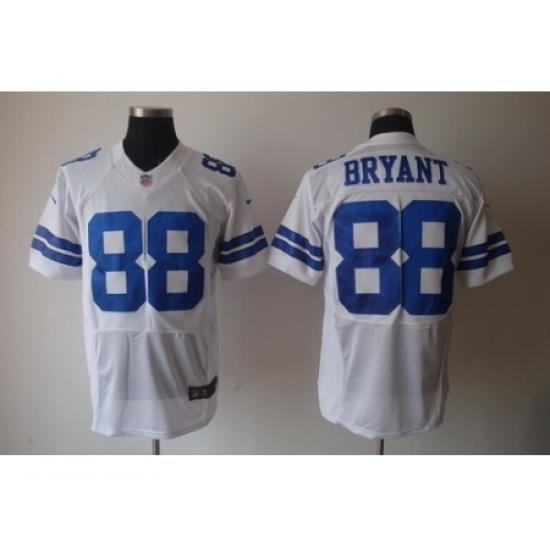 Nike Dallas Cowboys 88 Dez Bryant White Elite NFL Jersey