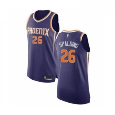 Mens Phoenix Suns 26 Ray Spalding Authentic Purple Basketball Jersey Icon Edition