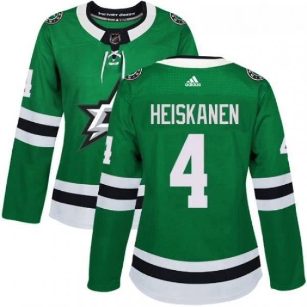 Womens Adidas Dallas Stars 4 Miro Heiskanen Premier Green Home NHL Jersey