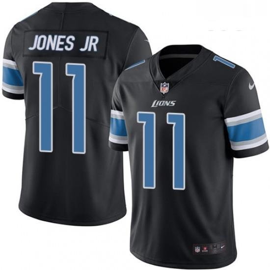 Youth Nike Detroit Lions 11 Marvin Jones Jr Limited Black Rush Vapor Untouchable NFL Jersey