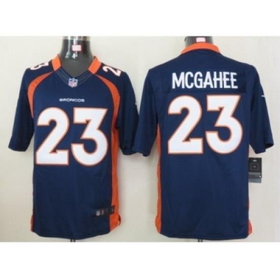 Nike Denver Broncos 23 Willis McGahee Blue Limited NFL Jersey