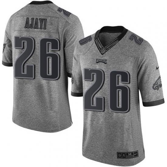 Nike Eagles #26 Jay Ajayi Gray Mens Stitched NFL Limited Gridiron Gray Jersey