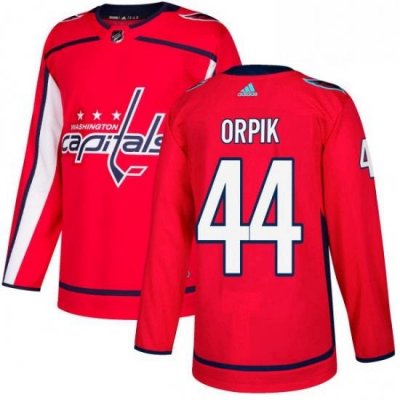 Mens Adidas Washington Capitals 44 Brooks Orpik Premier Red Home NHL Jersey