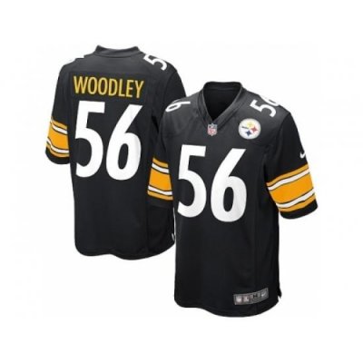 Nike Pittsburgh Steelers 56 Lamarr Woodley black Game NFL Jersey