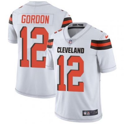 Nike Browns #12 Josh Gordon White Mens Stitched NFL Vapor Untouchable Limited Jersey