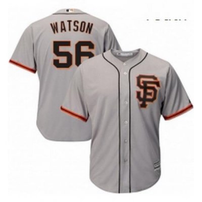 Youth Majestic San Francisco Giants 56 Tony Watson Authentic Grey Road 2 Cool Base MLB Jersey