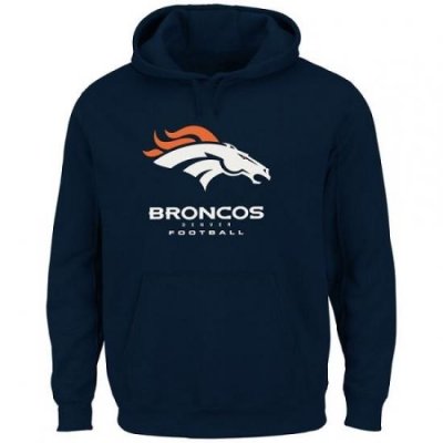 NFL Denver Broncos Critical Victory Pullover Hoodie Navy Blue