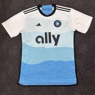 Charlotte FC Blue White Soccer Jersey Customized