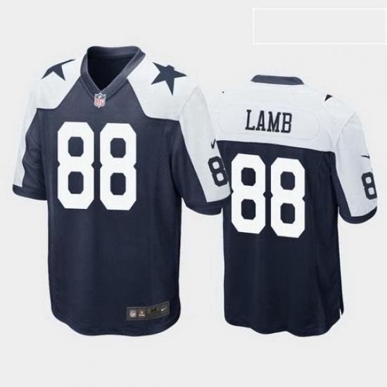 men ceedee lamb dallas cowboys navy alternate game jersey