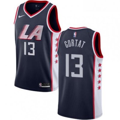 Youth Nike Los Angeles Clippers 13 Marcin Gortat Swingman Navy Blue NBA Jersey City Edition