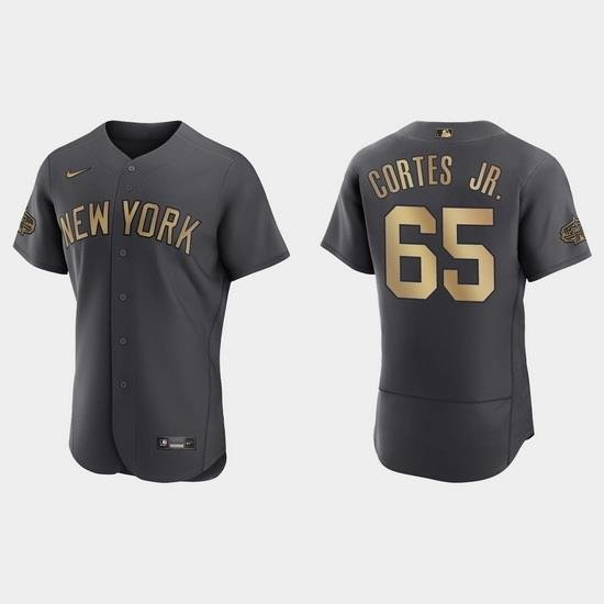 Men Nestor Cortes Jr. NeW York Yankees 2022 Mlb All Star Game Authentic Charcoal Jersey