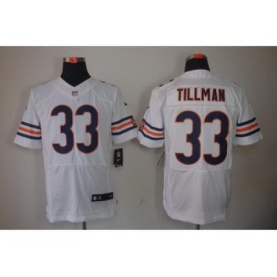 Nike Chicago Bears 33 Charles Tillman White Elite NFL Jersey