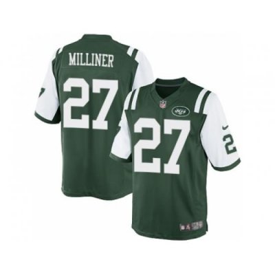 Nike New York Jets 27 Dee Milliner Green Limited NFL Jersey