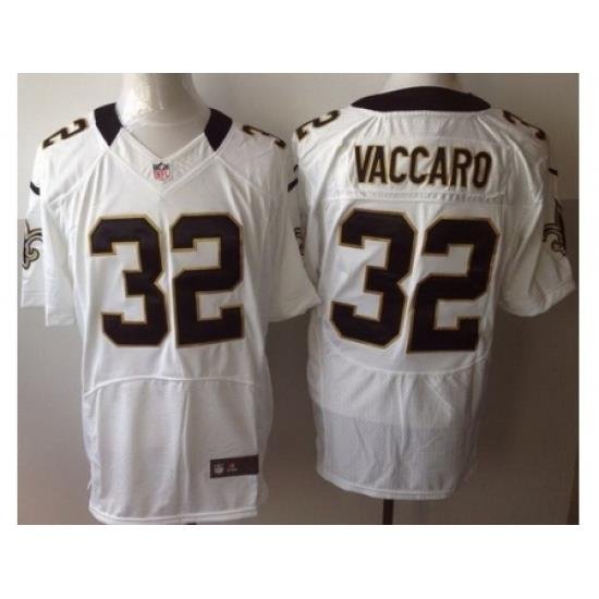 Nike New Orleans Saints 32 Kenny Vaccaro White Elite NFL Jersey