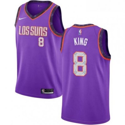 Youth Nike Phoenix Suns 8 George King Swingman Purple NBA Jersey 2018 19 City Edition