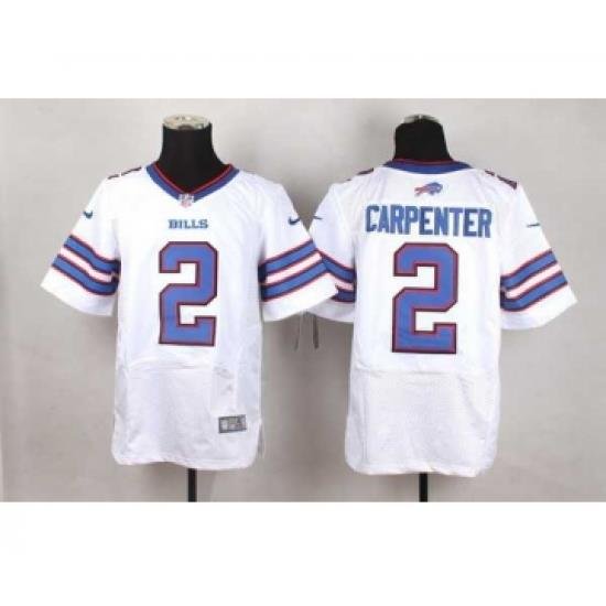 nike nfl jerseys buffalo bills 2 carpenter white[Elite]