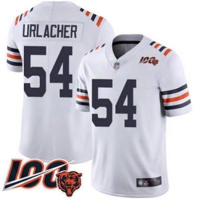 Men Chicago Bears 54 Brian Urlacher White 100th Season Limited Football Jersey