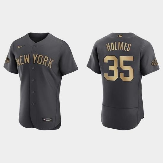 Men Clay Holmes NeW York Yankees 2022 Mlb All Star Game Authentic Charcoal Jersey