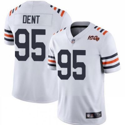 Bears 95 Richard Dent White Alternate Men Stitched Football Vapor Untouchable Limited 100th Season Jersey