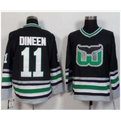 Hartford Whalers #11 Kevin Dineen Black CCM Throwback Stitched NHL Jersey