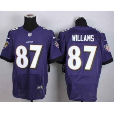 nike nfl jerseys baltimore ravens 87 willams purple[Elite]