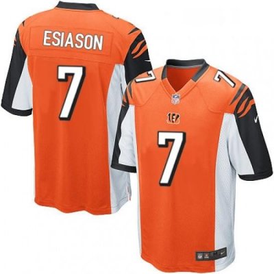 Mens Nike Cincinnati Bengals 7 Boomer Esiason Game Orange Alternate NFL Jersey