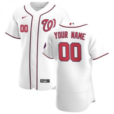 Washington Nationals Custom Men Women youth Nike White Home 2020 Authentic Player MLB Jersey