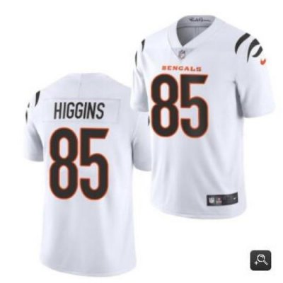 Men Cincinnati Bengals #85 Tee Higgins 2021 White Vapor Untouchable Limited Stitched NFL Jersey