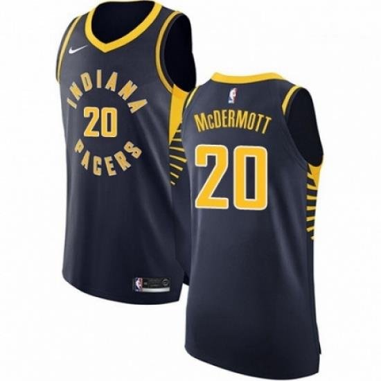 Mens Nike Indiana Pacers 20 Doug McDermott Authentic Navy Blue NBA Jersey Icon Edition