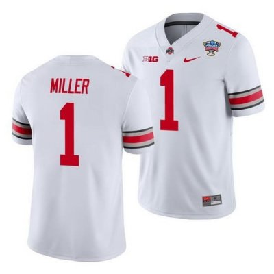 Ohio State Buckeyes Braxton Miller White 2021 Sugar Bowl College Football Jersey