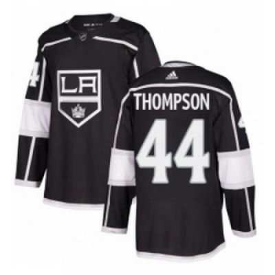 Youth Adidas Los Angeles Kings 44 Nate Thompson Authentic Black Home NHL Jersey