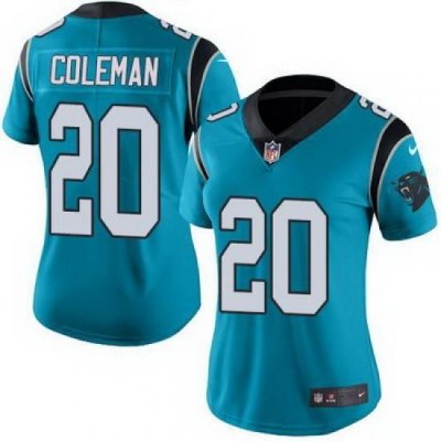 Nike Panthers #20 Kurt Coleman Blue Alternate Womens Stitched NFL Vapor Untouchable Limited Jersey